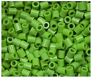 1000 Bright Green Perler Beads