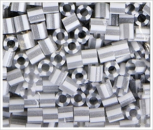 1000 Silver Pearl Stripe Perler Beads