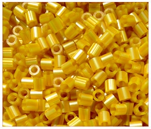1000 Gold Pearl Stripe Perler Beads