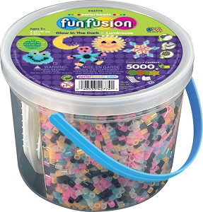 Perler Beads Glow in the Dark Bucket