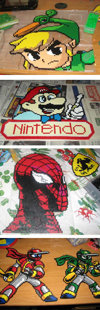 Perler Bead Sprite Patterns