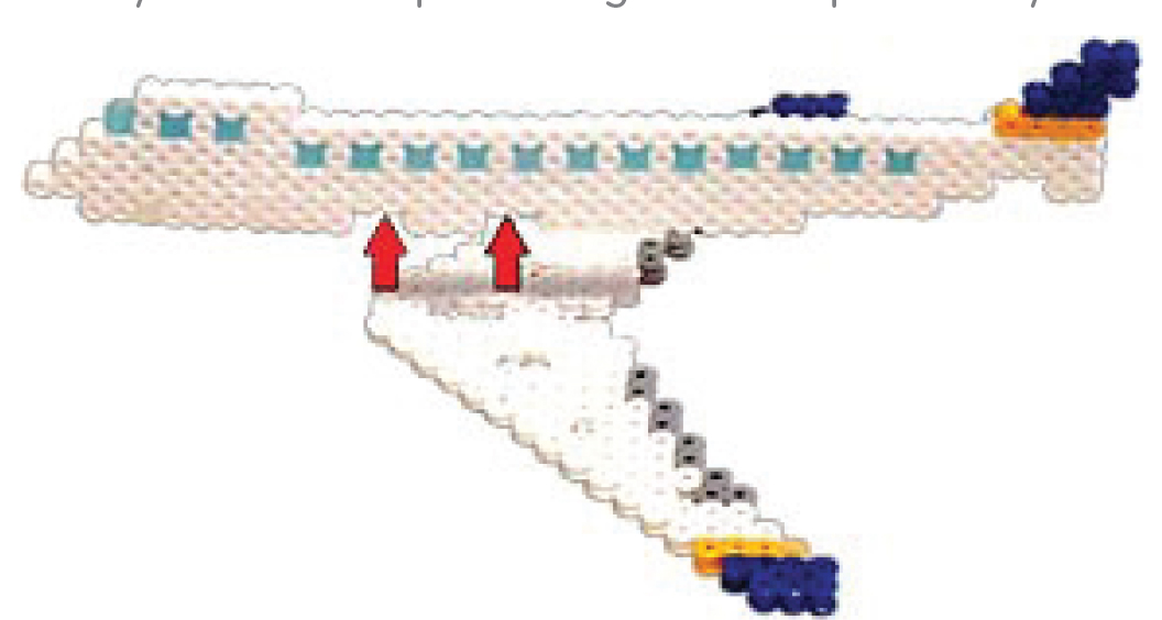 747 Airplane Perler Bead Project Sheet