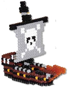 Pirate Ship Perler Bead Project Sheet