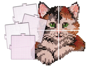Large Clear Square Pegboards, 4 Pk