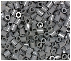 1000 Dark Grey Perler Beads