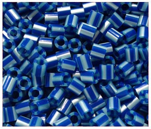 1000 Royal Blue Pearl Stripe Perler Beads